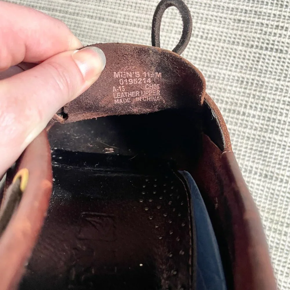Mahogany Brown Leather Sperry Top Sider Boat Shoes